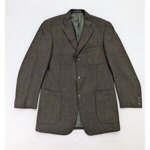 S. Cohen Men's Blazer Size 40T Green Wool Blend Sport Coat